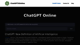 What Chatgptxonline.com website looked like in 2023 (This year)