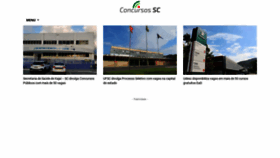 What Concursossc.com.br website looked like in 2023 (This year)
