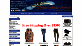 What Clothingisland.com website looked like in 2023 (This year)