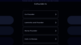 What Cofounder.tv website looked like in 2023 (This year)