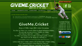 What Crickethd.uk website looked like in 2023 (This year)