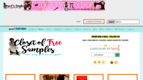 What Closetsamples.com website looked like in 2023 (This year)