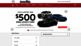 What Chevychasenissan.com website looked like in 2023 (This year)