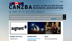 What Canzba.org website looked like in 2023 (This year)