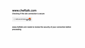 What Cheftalk.com website looked like in 2023 (This year)