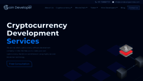 What Coindeveloperindia.com website looked like in 2023 (This year)