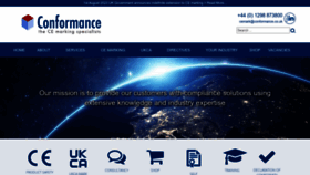 What Conformance.co.uk website looked like in 2023 (This year)