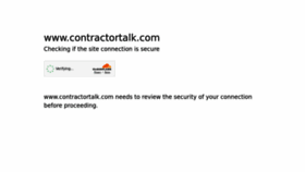 What Contractortalk.com website looked like in 2023 (This year)