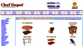What Chefdepot.com website looked like in 2023 (This year)