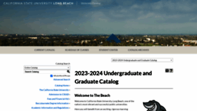What Catalog.csulb.edu website looked like in 2023 (This year)