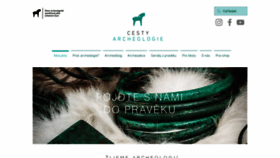 What Cestyarcheologie.cz website looked like in 2023 (This year)