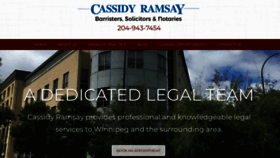 What Cassidyramsay.com website looked like in 2023 (This year)