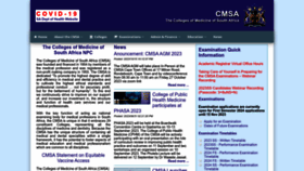 What Cmsa.co.za website looked like in 2023 (This year)