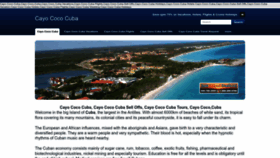 What Cayocococuba.ca website looked like in 2023 (This year)