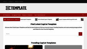 What Capcutstemplate.com website looked like in 2023 (This year)