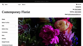 What Contemporaryflorist.com website looked like in 2023 (1 year ago)
