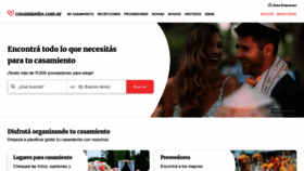 What Casamientos.com.ar website looked like in 2023 (2 years ago)