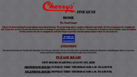What Cherrys.com website looked like in 2023 (This year)