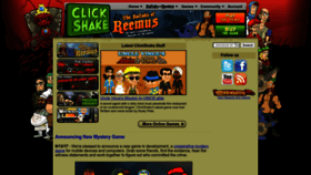What Clickshakegames.com website looked like in 2023 (This year)