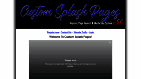 What Customsplashpages.com website looked like in 2023 (This year)