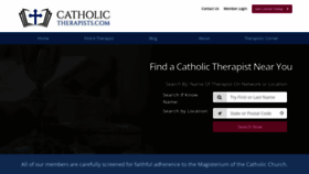 What Catholictherapists.com website looked like in 2023 (This year)