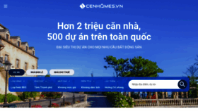 What Cenhomes.vn website looked like in 2023 (This year)