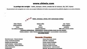 What Chimix.com website looked like in 2023 (This year)