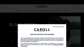 What Caroll.com website looked like in 2023 (This year)