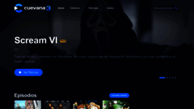 What Cuevana3.video website looked like in 2023 (This year)