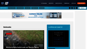 What Canal12.com.sv website looked like in 2023 (This year)