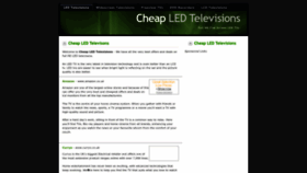 What Cheapledtelevisions.co.uk website looked like in 2023 (This year)