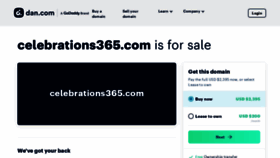What Celebrations365.com website looked like in 2023 (This year)