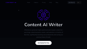 What Content-ai.co.uk website looked like in 2023 (This year)
