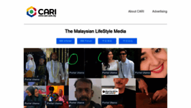 What Cari.com.my website looked like in 2023 (This year)
