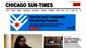 What Chicago.suntimes.com website looked like in 2023 (This year)