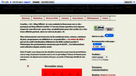 What Courbis.fr website looked like in 2023 (This year)