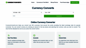 What Currencyconverts.com website looked like in 2023 (This year)