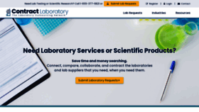 What Contractlaboratory.com website looked like in 2023 (This year)