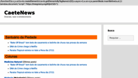 What Caetenews.com.br website looked like in 2023 (This year)