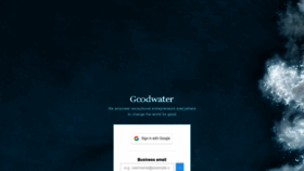 What Concierge.goodwatercap.com website looked like in 2023 (This year)