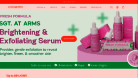 What Colourette.ph website looked like in 2023 (2 years ago)