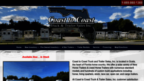 What Coasttocoasttrailer.com website looked like in 2023 (This year)