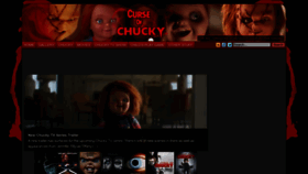 What Curseofchucky.com website looked like in 2023 (This year)
