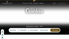 What Combloux.com website looked like in 2023 (This year)