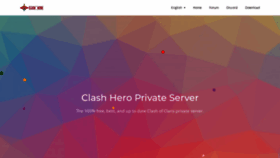 What Clashhero.net website looked like in 2023 (This year)