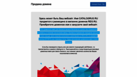 What Catalogrus.ru website looked like in 2023 (This year)