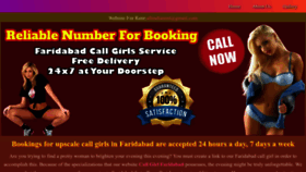 What Callgirlfaridabad.in website looked like in 2023 (This year)