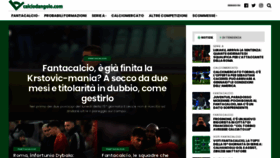 What Calciodangolo.com website looked like in 2023 (This year)