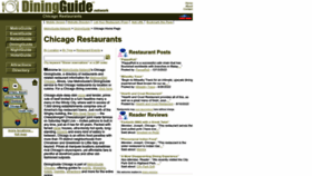 What Chicago.diningguide.com website looked like in 2023 (This year)
