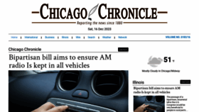 What Chicagochronicle.com website looked like in 2023 (This year)